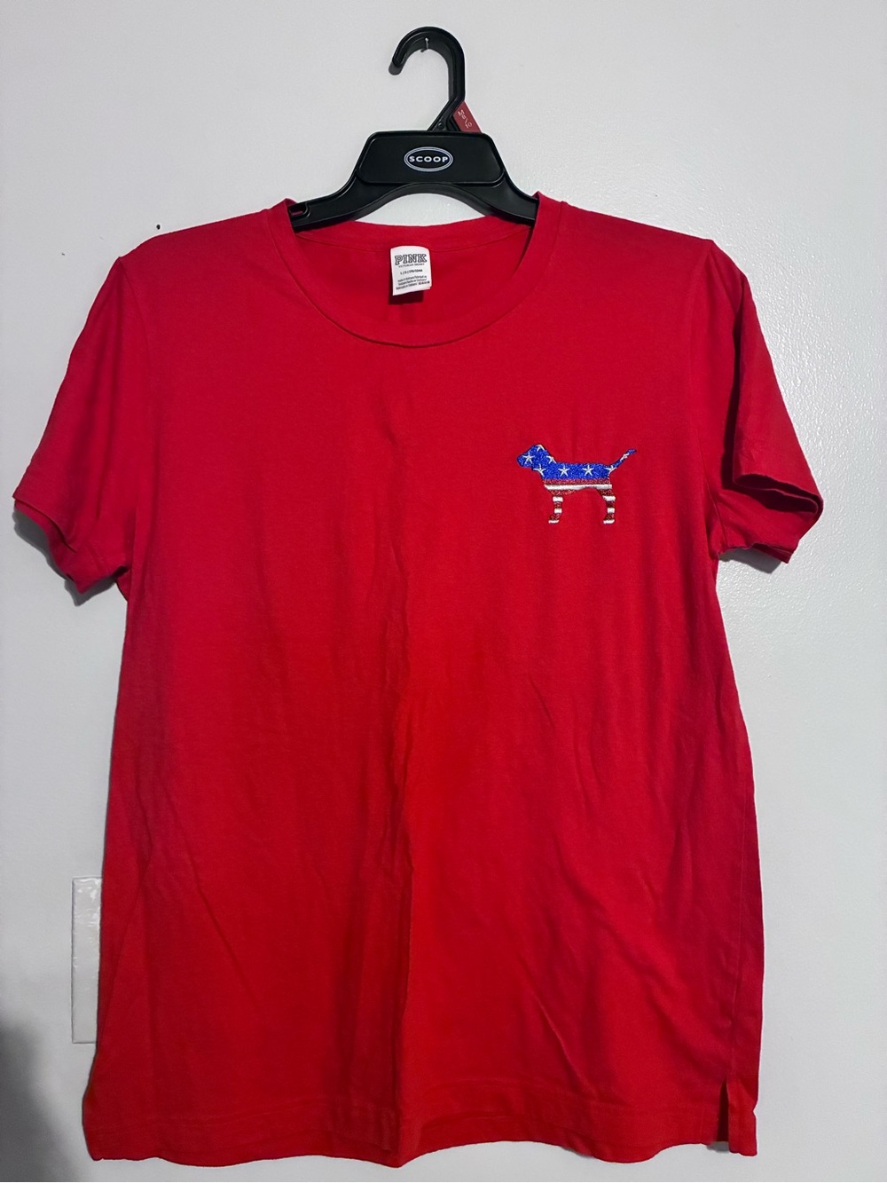 VS Pink Patriotic Dog tee (rare)